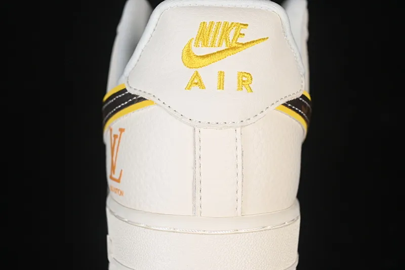 All categories Nk Air Force 1 Air Force series Nk Air Force 1 Low Air Force low-top Nike Air Force 1'07 Low LV co-branded beige and brown stitching Air Force 1 low-top casual sneakers DD1982-302